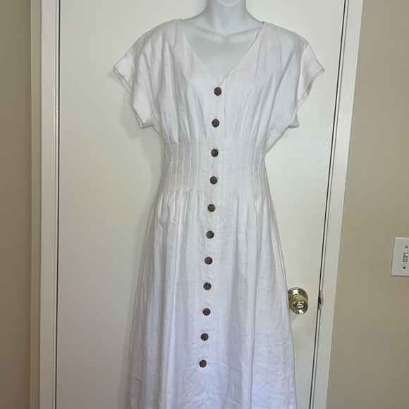 Antonio Melani Linen Ellie Button Down Dress - Picture 3 of 9